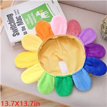 Funny Novelty Cute Sun Flower Plush Hat Photo Props Dress Up Hat Cosplay Halloween Party Costume Headgear