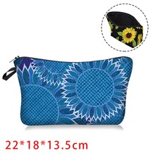 Sunflower Cosmetic Bag for Women,Waterproof Makeup Bags