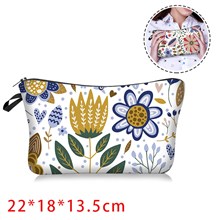 Flower Cosmetic Bag for Women,Waterproof Makeup Bags