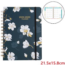 Flower Floral Hardcover Academic Year 2022-2023 Planner July 2022 - June 2027 Daily Weekly Monthly Planner Yearly Agenda