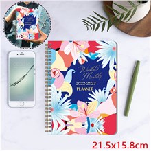 Flower Floral Hardcover Academic Year 2022-2023 Planner July 2022 - June 2025 Daily Weekly Monthly Planner Yearly Agenda