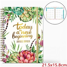 Flower Floral Hardcover Academic Year 2022-2023 Planner July 2022 - June 2030 Daily Weekly Monthly Planner Yearly Agenda