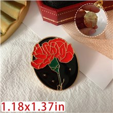 Carnation Alloy Pin Flower Brooch Badge