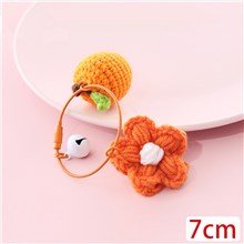 Cute Flower Hand Made Wool Pendant Keychain Key Ring