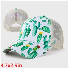 Cactus Baseball Cap Ponytail Hat