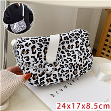 Leopard Print PU Shoulder Bag