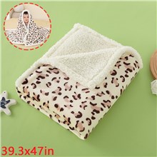 Leopard Print Flannel Soft Blanket for Kids