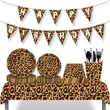 Leopard Party Supplies,Cheetah Birthday Decorations