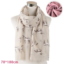 Horse Animals Scarf for Women Head Wrap Scarves 
