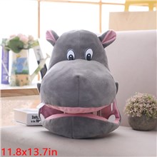 Funny Novelty Cute Hippo Plush Hat Photo Props Dress Up Hat Cosplay Halloween Party Costume Headgear