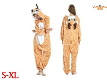 Unisex Adult Spotted Deer Kigurumi Onesie Cosplay Animal Jumpsuit Costume