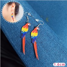 Funny Parrot Acrylic Earrings