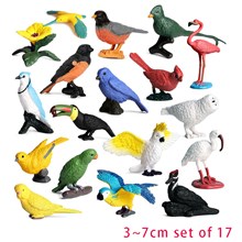 Parrot Egret Flamingo Figure Toy Birds Set