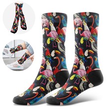 Cute Funny Novelty Parrot Socks, Birds Socks