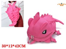 Anime Chameleon Pink Net Cotton Backpack Bag