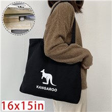 Cute Cartoon Kangaroo Canvas Shopping Bag Tote Bag Shoulder Bag