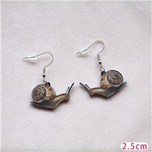 Funny Snail Acrylic Earrings