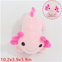 Pink Axolotl Stuffed Animal Plush Toy Lovely Cartoon Soft Plush Doll