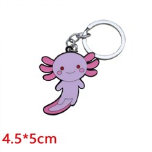 Axolotl Cartoon Alloy Keychain Key Ring