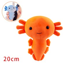 Kawaii Orange Axolotl Plush Toy Stuffed Animal Pillow Toy Doll