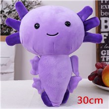 Axolotl Plush Toy Stuffed Animal Pillow Cute Soft Purple Plush Doll