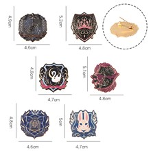 Cute Rabbit Swan Animals Enamel Pins JK Brooch Badge Set