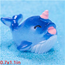 Narwhal Resin Figurines Cute Sea Animals Figure Toy