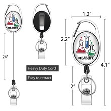 Nurse Doctor Medical Badge Reel Clip Retractable Badge Holder