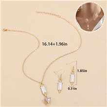 Nurse Alloy Earrings And Necklace Set