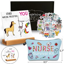 Nurse Table Signs Makeup Bag Stickers Nurse Appreciation Week Day Gifts