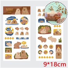 Cute Cartoon Capybara Animal Stickers
