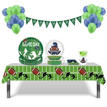 Rugby Sports Party Supplies,Sports Birthday Decorations