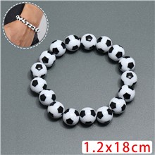 Soccer Beads Bracelet Football Charm Bracelet Beads Sports Bangle