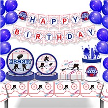 Hockey Party Supplies,Sports Birthday Decorations