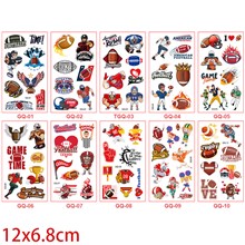 Rugby Sports Temporary Tattoos Stickers Set