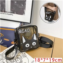 Black Cat PVC Clear Shoulder Bag