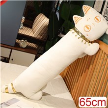 White and Gold Ancient Egyptian Cat Plush Doll Plush Toys Pillow