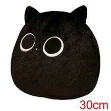 Cat Stuffed Animal Plillow Toy, Cute Black Cat Soft Plush Throw Pillow