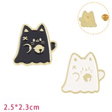 Cute Cats Enamel Brooch Pin Badge Set