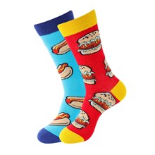 Funny Hamburger Hot Dog Socks 