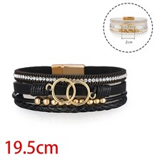 Multilayer Bohemian Bracelet Leather Wristbands Bangle Jewelry