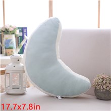 Moon Shaped Pillow Home Decorative Creative Cushion Plush Stuffed Pillow Candy Color Cushion