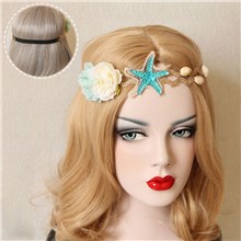 Bohemia Starfish Seashell Flower Hairband Mermaid Headband
