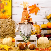 Thanksgiving Day Gnomes Plush Decor Fall Elf Plush Doll Toy