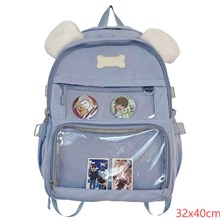 Anime Dog Blue Backpack Itabag