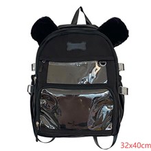Anime Dog Black Backpack Itabag