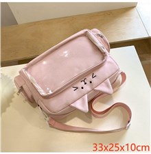 Anime Cat Pink Shoulder Bag Itabag