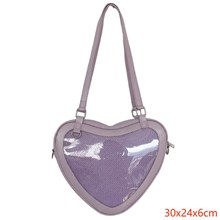 Anime Purple Heart PU Shoulder Bag Itabag