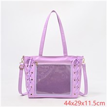 Lolita PU Itabag Clear Window Shoulder Bag Kawaii Anime Bag