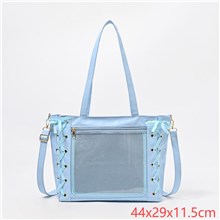 Lolita PU Itabag Clear Window Shoulder Bag Kawaii Anime Bag